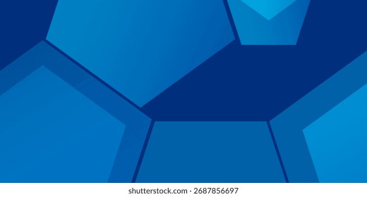 Fondo moderno hexagonal azul Abstractas. Formas geométricas brillantes.