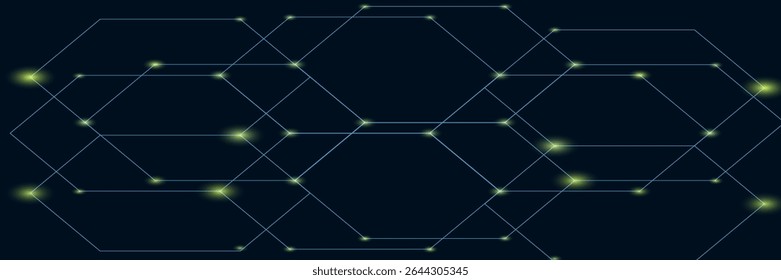 Abstract Blue Hexagonal Pattern Background. vector Eps 10