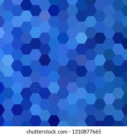 Abstract blue hexagons modern template for business technology or presentation, vector illustration