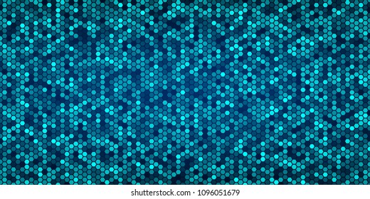 Abstract blue hexagons pattern and texture background for design.vector illustration eps 10