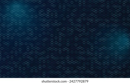 Abstract blue hi technology hexagonal background design