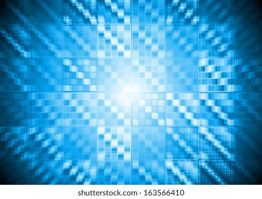 Abstract blue hi-tech motion design