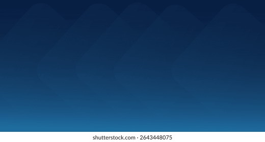 Abstract blue horizontal banner background with glowing blue and green geometric square shapes. Modern graphic design.