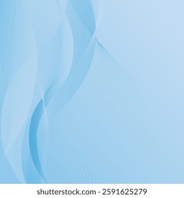 abstract blue ice background with line wave .vector illustration