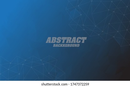 Abstract blue illustration graphic background. Vector polygonal design for business.