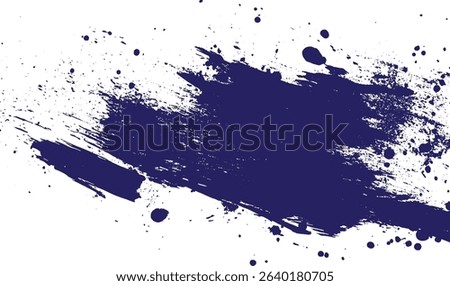 Abstract blue ink splash and splatter design on a white background perfect for grunge and creative projects graphic resources and decorative elements