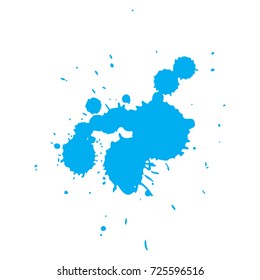 Abstract blue ink spot background