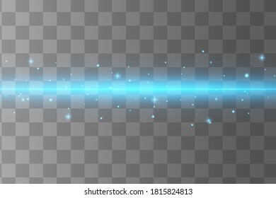 Abstract Blue Laser Beam Transparent Isolated Stock Vector (Royalty ...