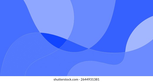 Abstract blue layered shapes (1)