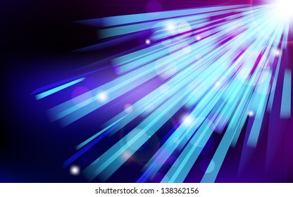 Abstract blue lens flare technology  background. Vector illustration.