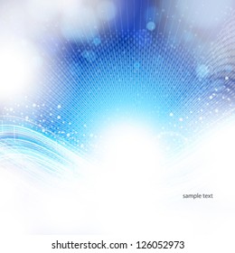 abstract blue and light background.