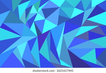 Abstract blue light blue background. Geometric triangle Vector background. diamond look 