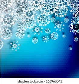 Abstract blue light background with triangle shapes.  EPS10 vector file