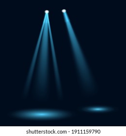 Abstract blue light background. Vector illustration