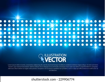 Abstract blue light background.  Vector illustration