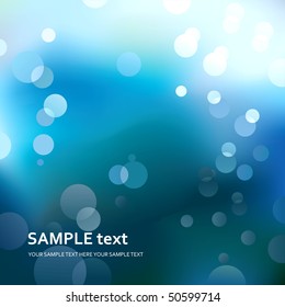  Abstract blue light background. Vector.