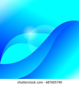 Abstract Blue Light Background. Vector Eps.10