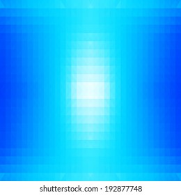 Abstract blue light  background with a white spot in the middle. Vector illustration.