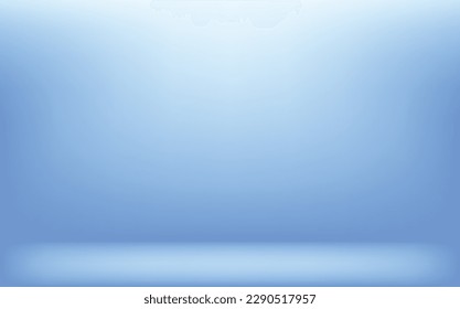 Resumen de fondo azul y azul claro gradiente ilustración vectorial, productos de visualización, sala, interior