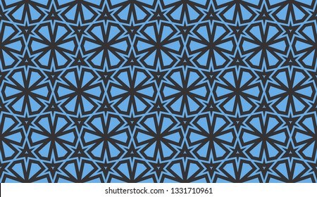 Abstract blue light background.Vector seamless pattern
