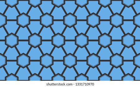 Abstract blue light background.Vector seamless pattern
