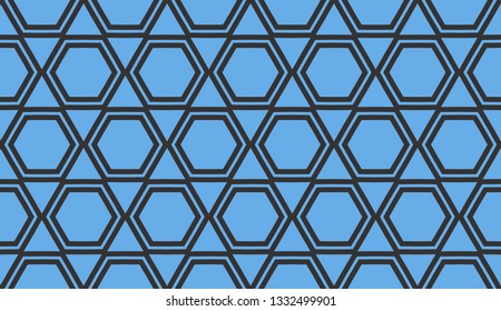 Abstract blue light background.Vector seamless pattern