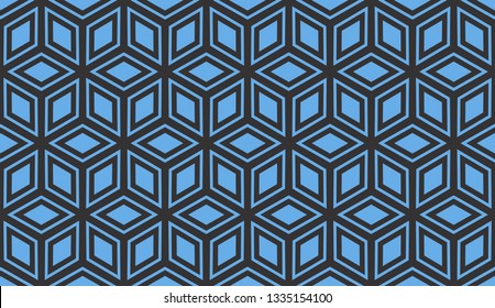 Abstract blue light background.Vector seamless pattern