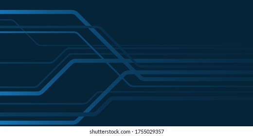 Abstract blue light circuit background.
