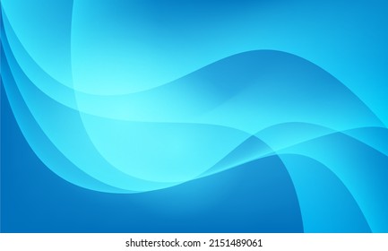 Resumen de la curva azul de la luz de la onda de lujo diseño de fondo creativo ilustración vectorial.