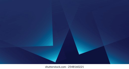 Abstractas fondo geométrico de luz azul. Ilustración vectorial