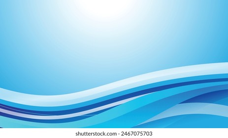 Abstractas luz azul y fondo degradado