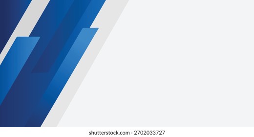 Abstract blue light gradient stripes geometric with copy space banner for presentation background