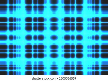 Abstract blue light neon mesh lines energy data on black background technology vector illustration.