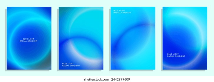 abstract blue light radial gradient cover design set, for cover, magazine, ppt, background, poster, flyer, album, catalog, etc.
a4 size EPS 10 vector design set.