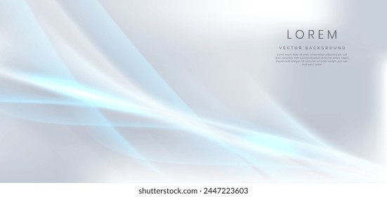 Abstractas rayo de luz azul sobre fondo blanco. Puede utilizar para el anuncio, póster, Plantilla, presentación de negocios. Ilustración vectorial