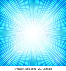 abstract blue light ray pattern background (vector)