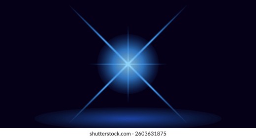 Abstract blue light rays on dark blue background. Technology data design. suitable for business, technology and website design.