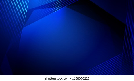 Abstract blue light and shade creative background. Vector illustration.