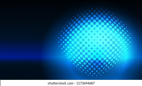 Abstract blue light and shade creative background. Vector illustration.
