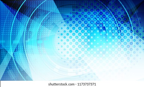 Abstract blue light and shade creative technology background. Vector illustration.