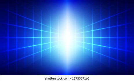 Abstract blue light and shade creative technology background. Vector illustration.