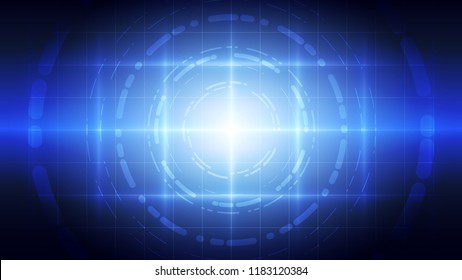 Abstract blue light and shade creative technology background. Vector illustration.