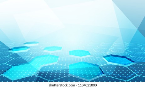 Abstract blue light and shade creative technology background. Vector illustration.