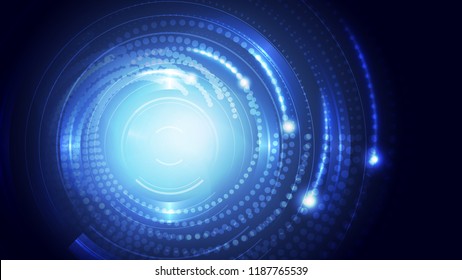 Abstract blue light and shade creative technology background. Vector illustration.