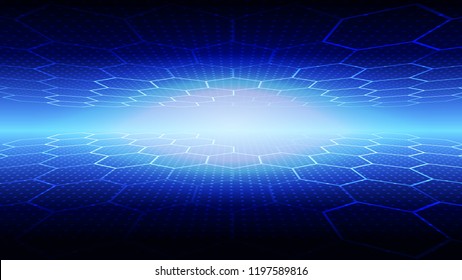 Abstract blue light and shade creative technology background. Vector illustration.