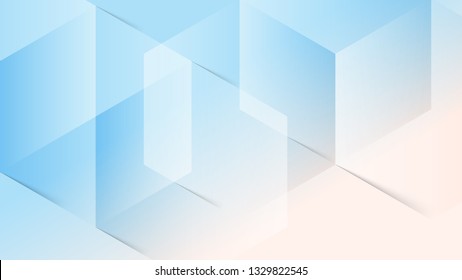 Abstract blue light and shade creative background. Vector illustration.