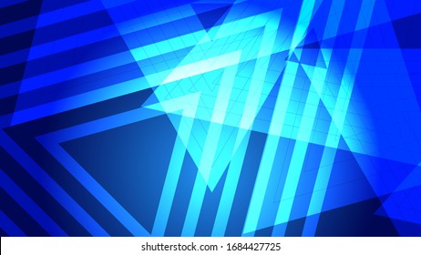 Abstract blue light and shade creative futuristic background. Vector illustration.