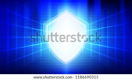 Abstract blue light and shade creative technology background. Vector illustration.