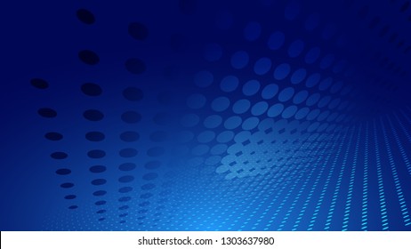 Abstract blue light and shade technology creative background. Vector illustration.