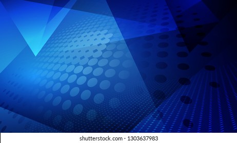 Abstract blue light and shade technology creative background. Vector illustration.
